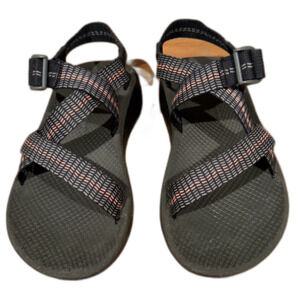 Chaco Men's Classic Sport Sandal Gray Orange 8 M US